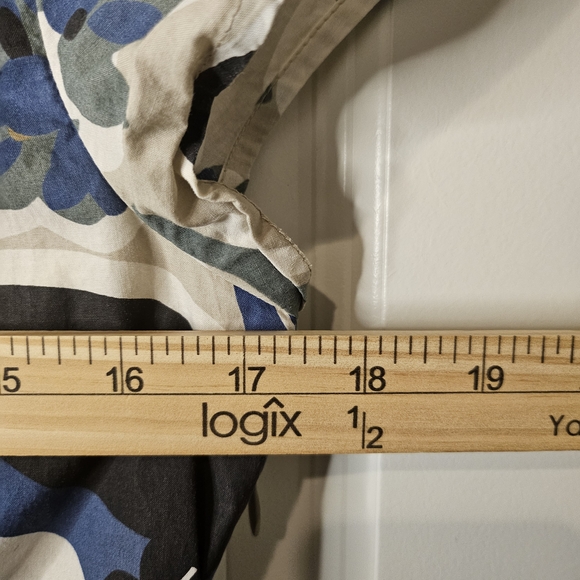 Boden Floral Sheath Mini Dress US 6 Cotton Lined Pockets Blue Yellow - Picture 8 of 10